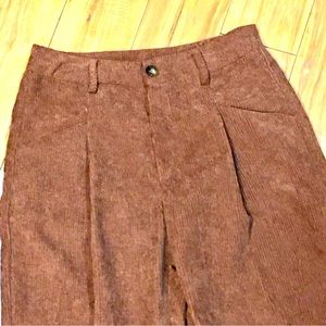 Mocha brown cute skinny pants slacks corduroy corderoy brushed cotton bl…